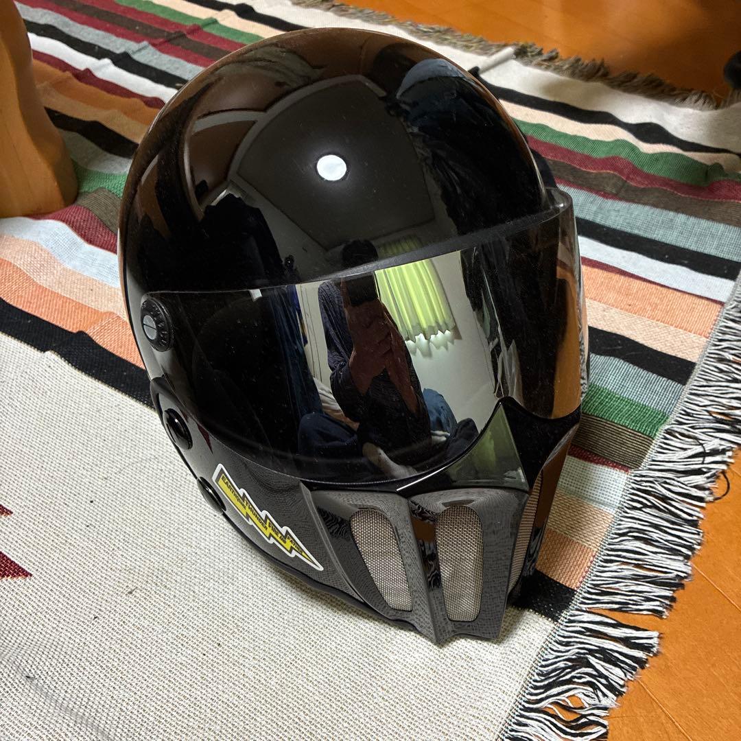 tt&co マッドマッスク　ブラック フルフェイスヘルメット ミラーシールド付き