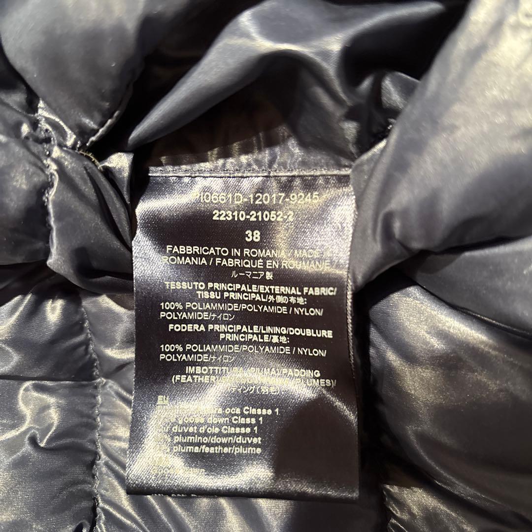 ヘルノ　ネイビーダウンベスト　38