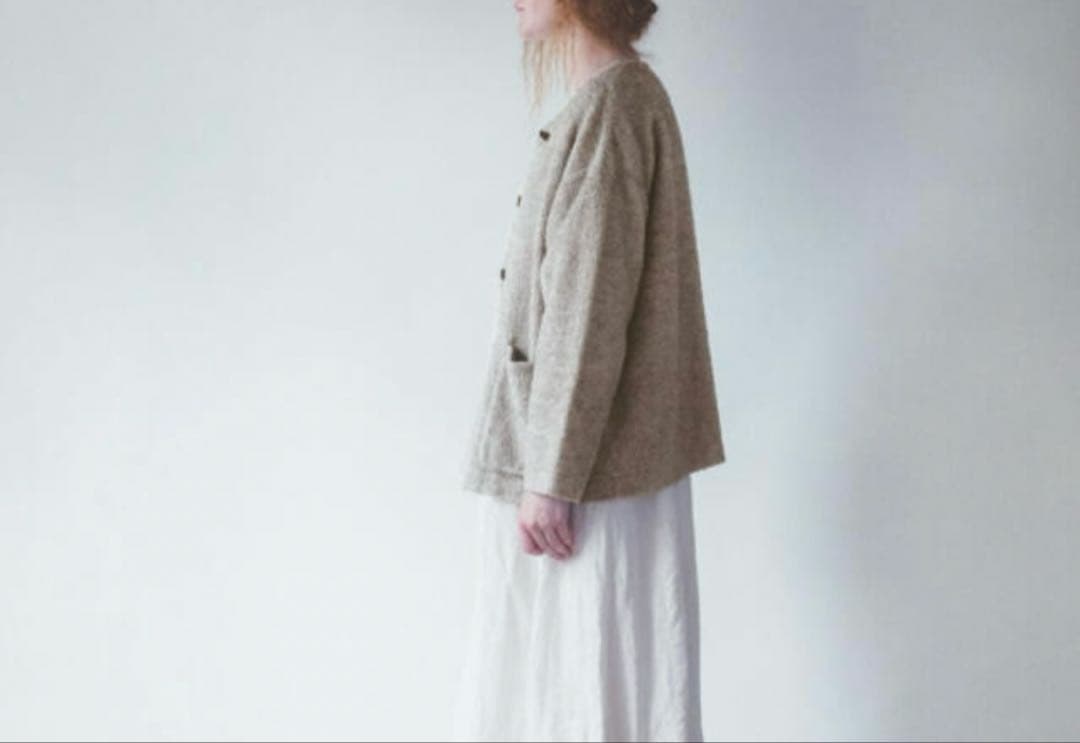 新品　nest Robe ネストローブコットンヤクナッピングノーカラージャケット