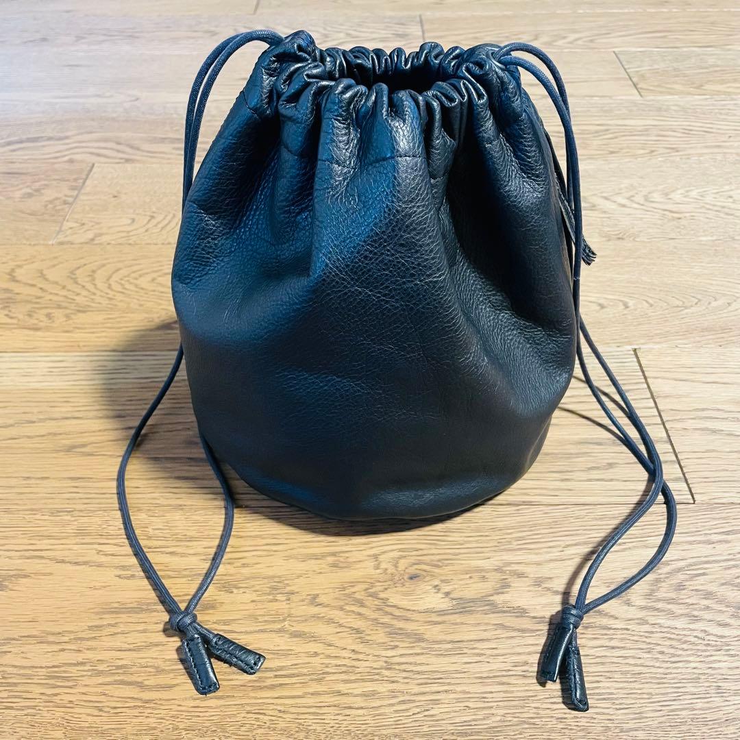 slow&Co BEAMS 巾着レザーバッグ