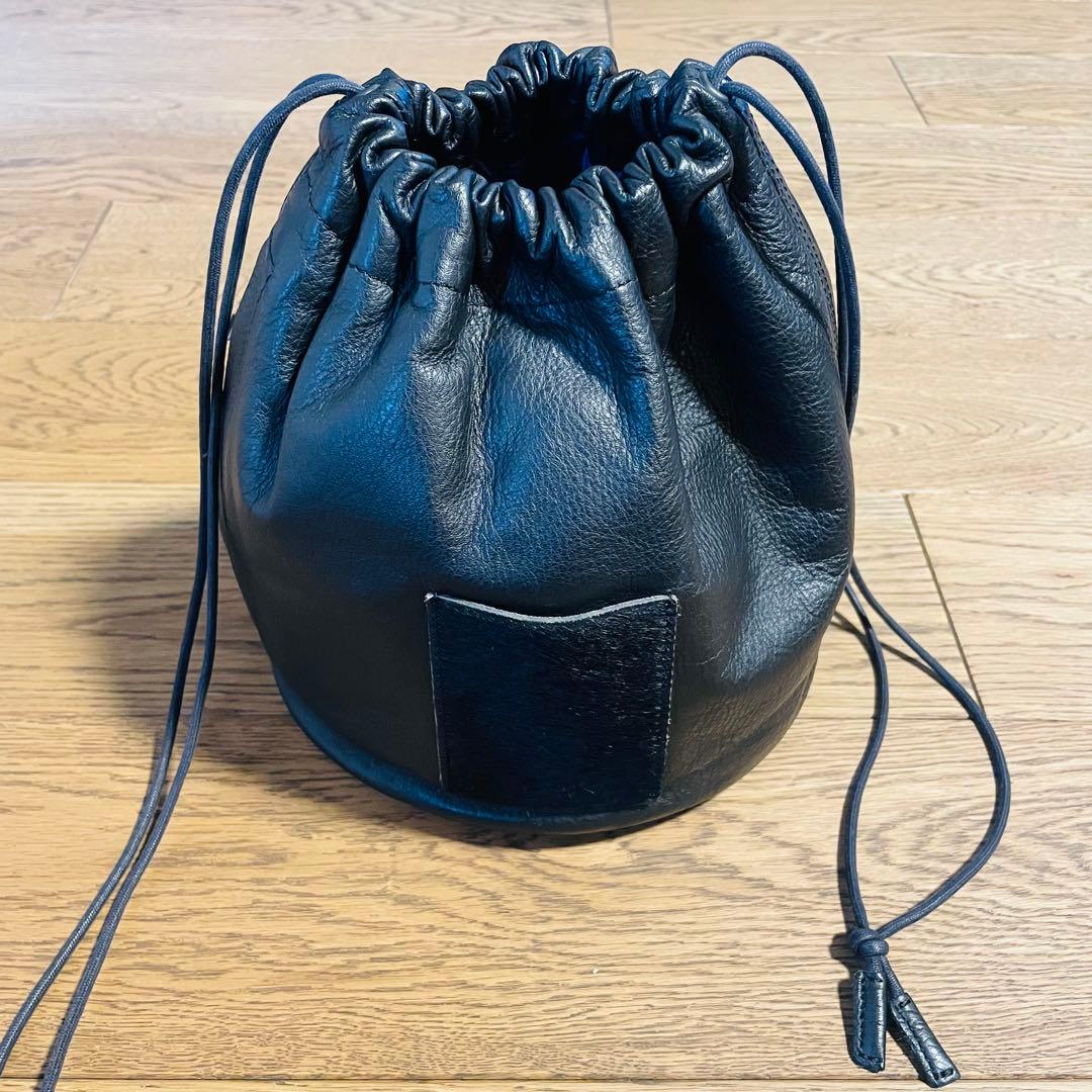 slow&Co BEAMS 巾着レザーバッグ