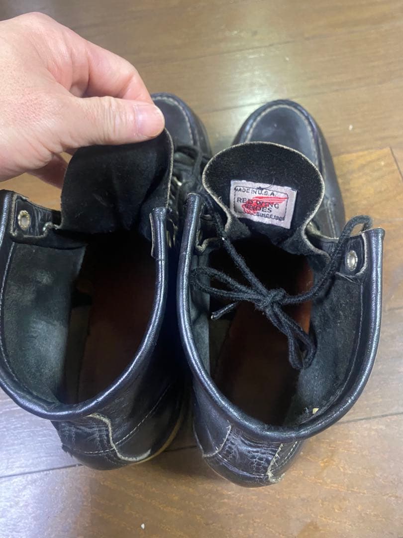 廃盤REDWING レッドウイング 8130 モックトゥー黒8.5D 26.5㌢