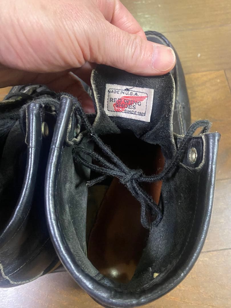 廃盤REDWING レッドウイング 8130 モックトゥー黒8.5D 26.5㌢