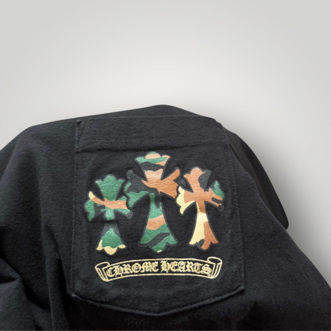 美品　CHROME HEARTS カモフラ　ホースシュー　長袖カットソー　ロンT
