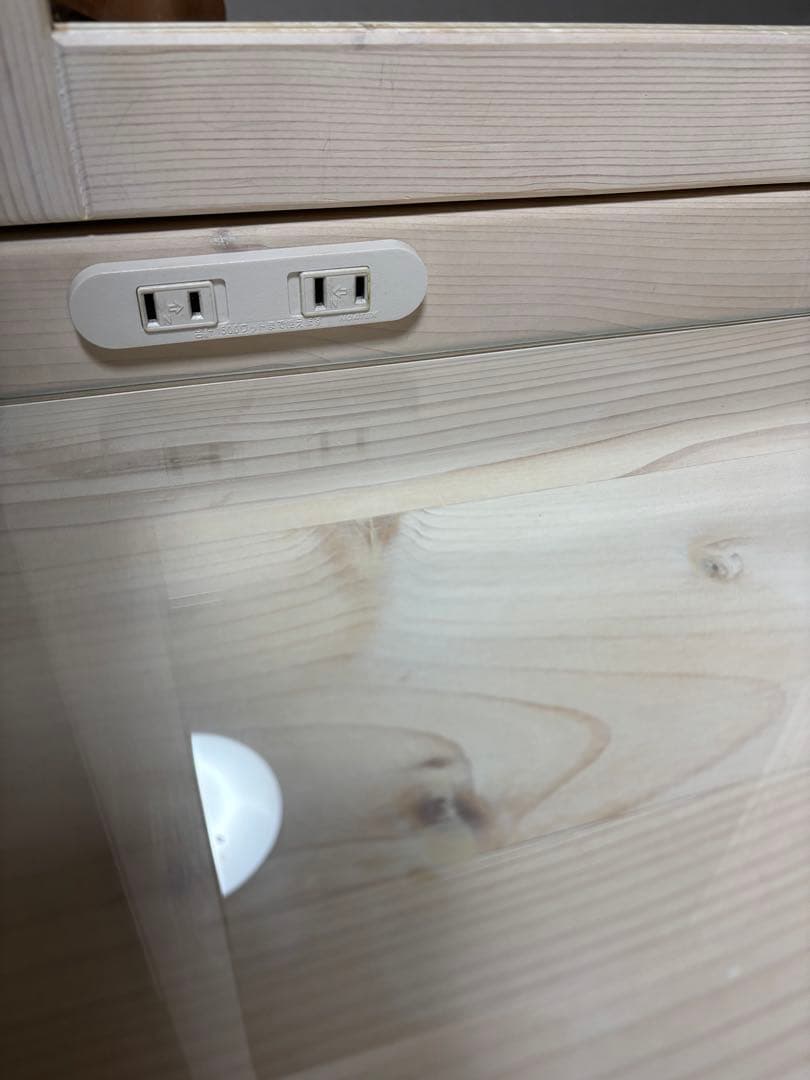 【美品】ドレッサー鏡台　白　木目調　大容量