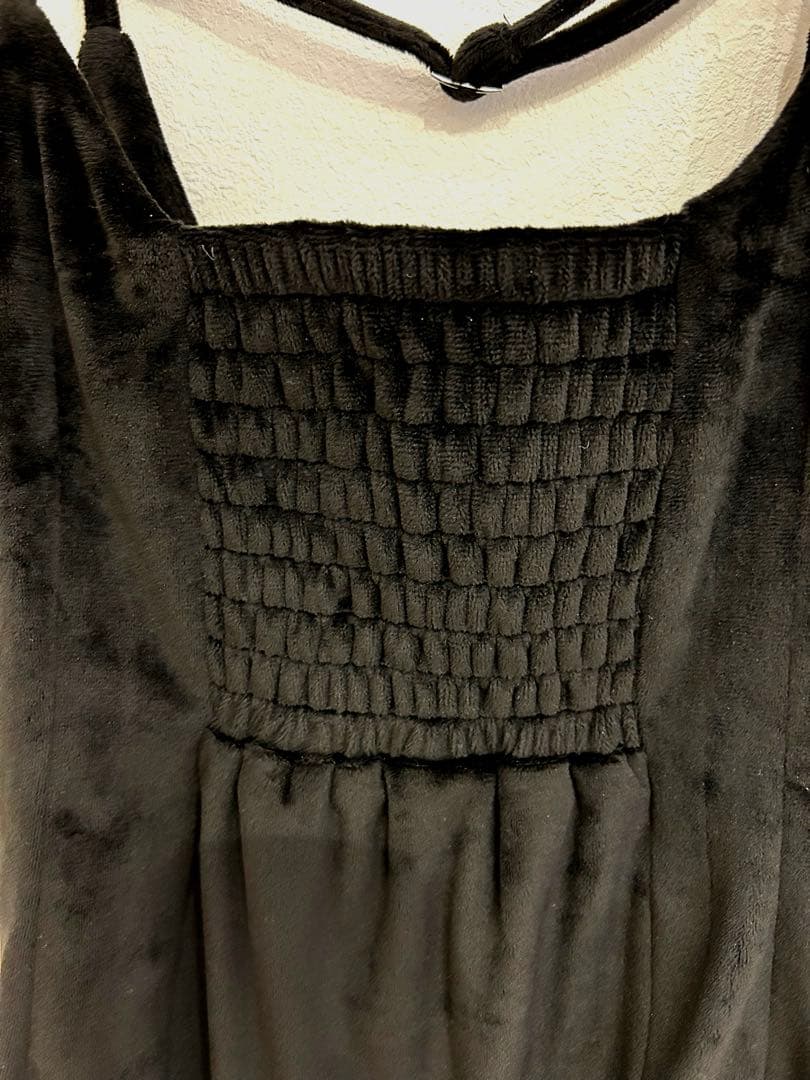 アンドマリー　Betty velour mini dress