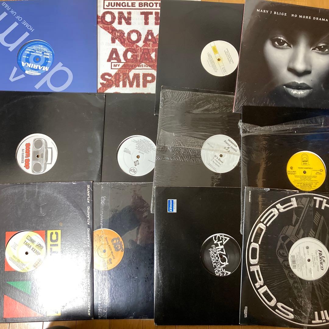 レコードbox付き•激レア多数‼️ hiphop r&b レコード約62枚