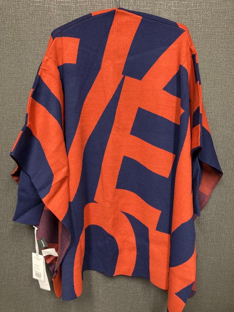 Diagram ダイアグラム グレースコンチネンタル　ニット ポンチョ 総柄