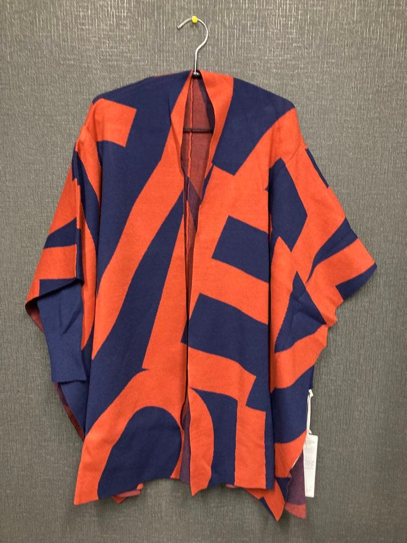 Diagram ダイアグラム グレースコンチネンタル　ニット ポンチョ 総柄