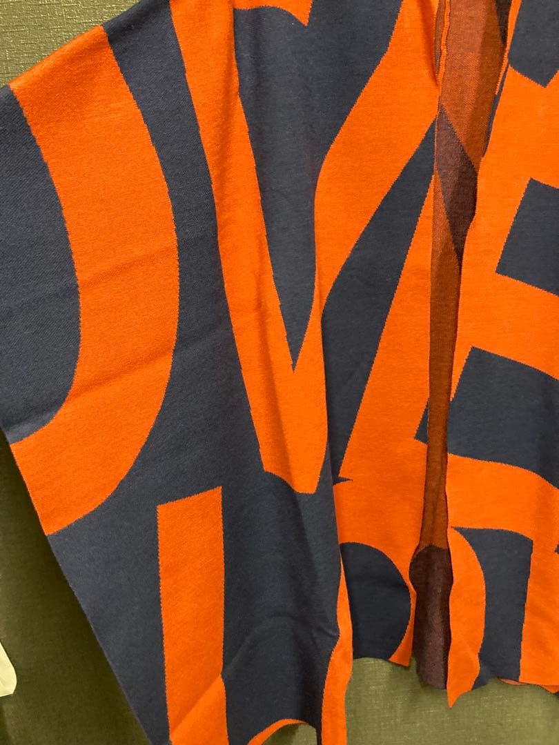 Diagram ダイアグラム グレースコンチネンタル　ニット ポンチョ 総柄