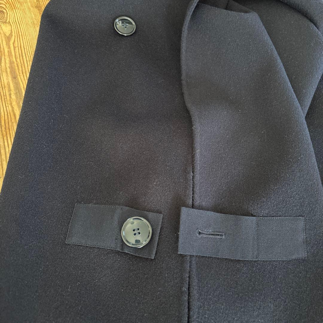 【美品】SOFIE D'HOORE カシミヤ混　ポンチョコート　1 ネイビー