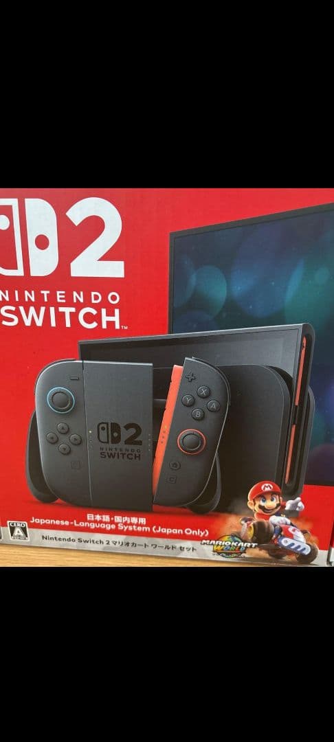 新品未使用！Nintendo Switch D2 本体 ブラック/レッド！マリオ