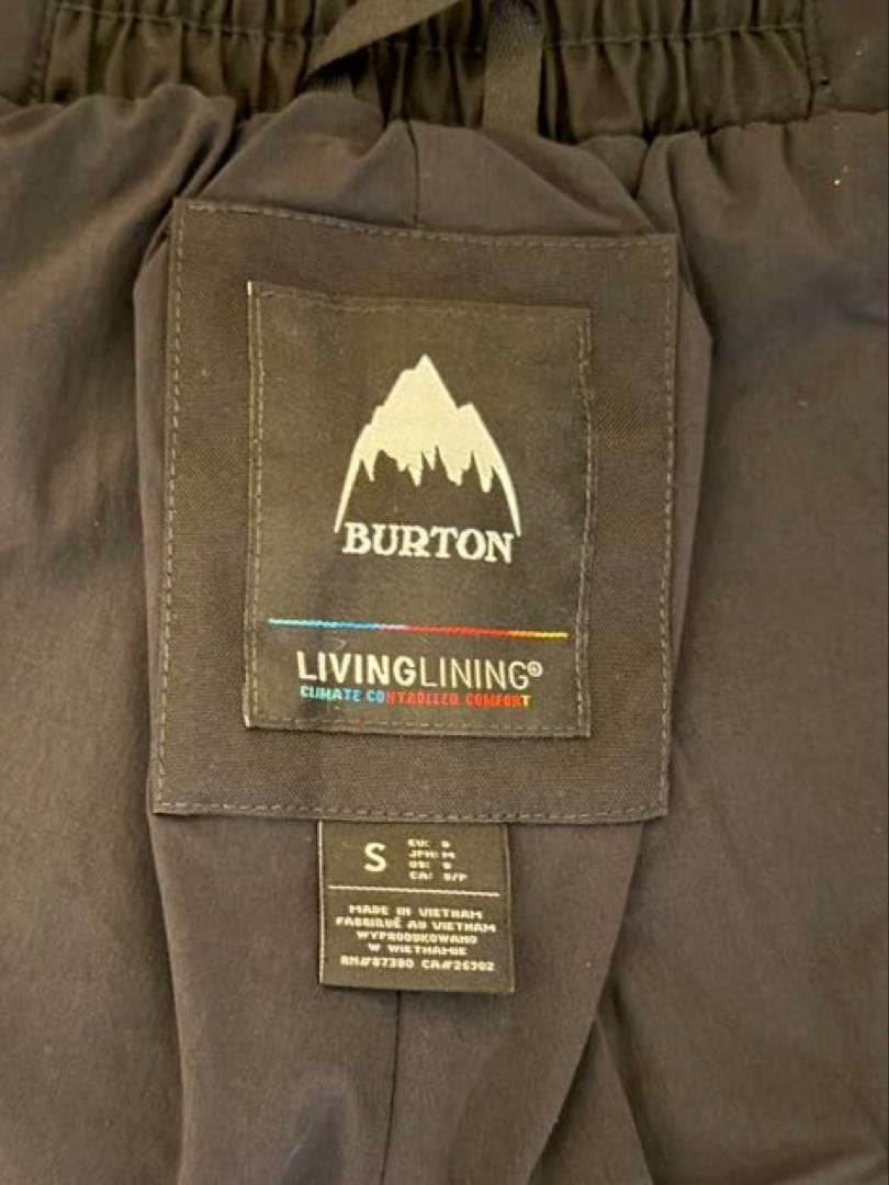 バートン　レディース　アヴァロン　ビブパンツ　Sサイズ　黒