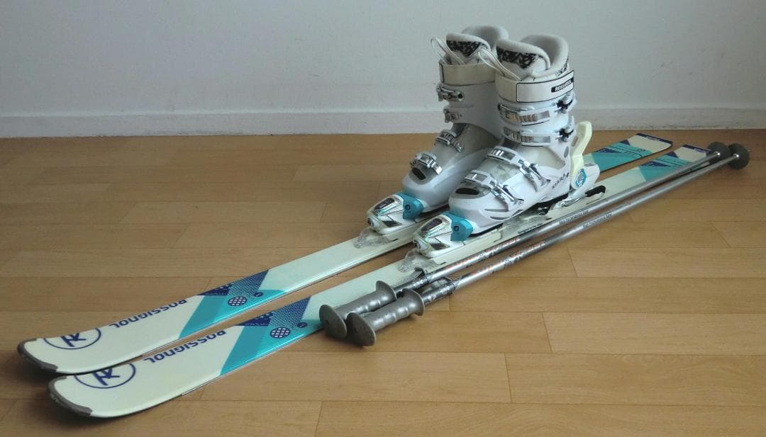 ■■送料無料■ロシニョール■女性用スキー4点セット■149/24.5■WAX済■