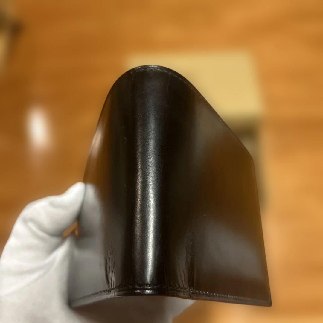 THIN BRIDLE (シンブライドル) 二つ折り財布 小銭入れ付き　ブラック