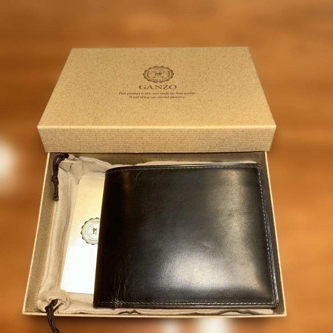 THIN BRIDLE (シンブライドル) 二つ折り財布 小銭入れ付き　ブラック