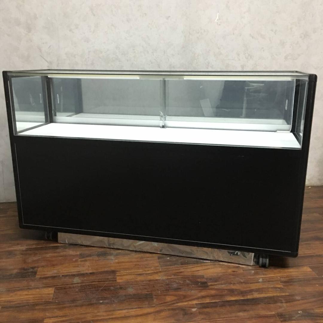 業務用 ガラスショーケース 照明付 W150×D45×H94.5cm