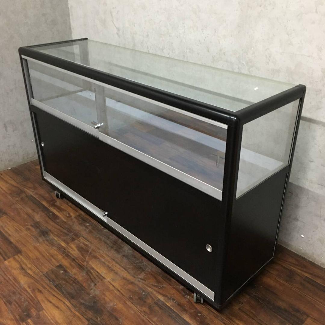 業務用 ガラスショーケース 照明付 W150×D45×H94.5cm