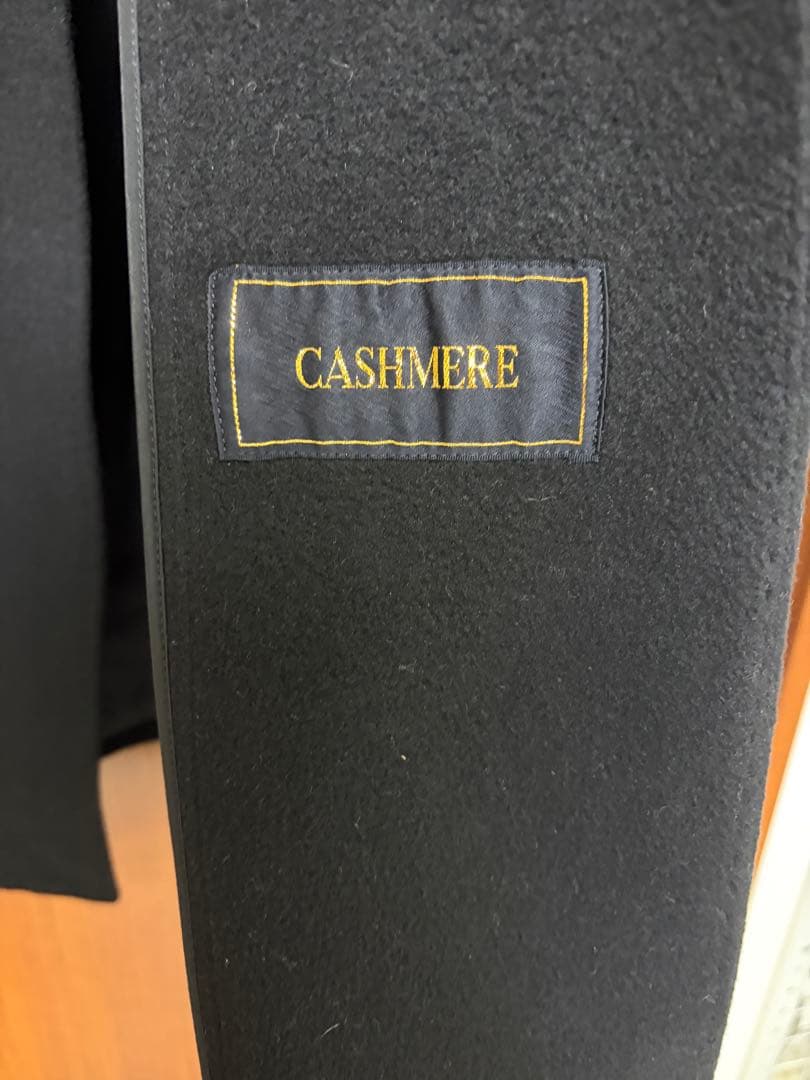 黒 系ダブル100%カシミヤ ロングコート　クル子さん専用です