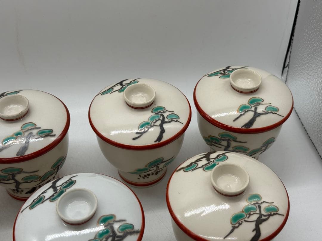 眞葛　腰高茶碗蒸しお碗20個　木箱付　懐石料理　送料込み260205