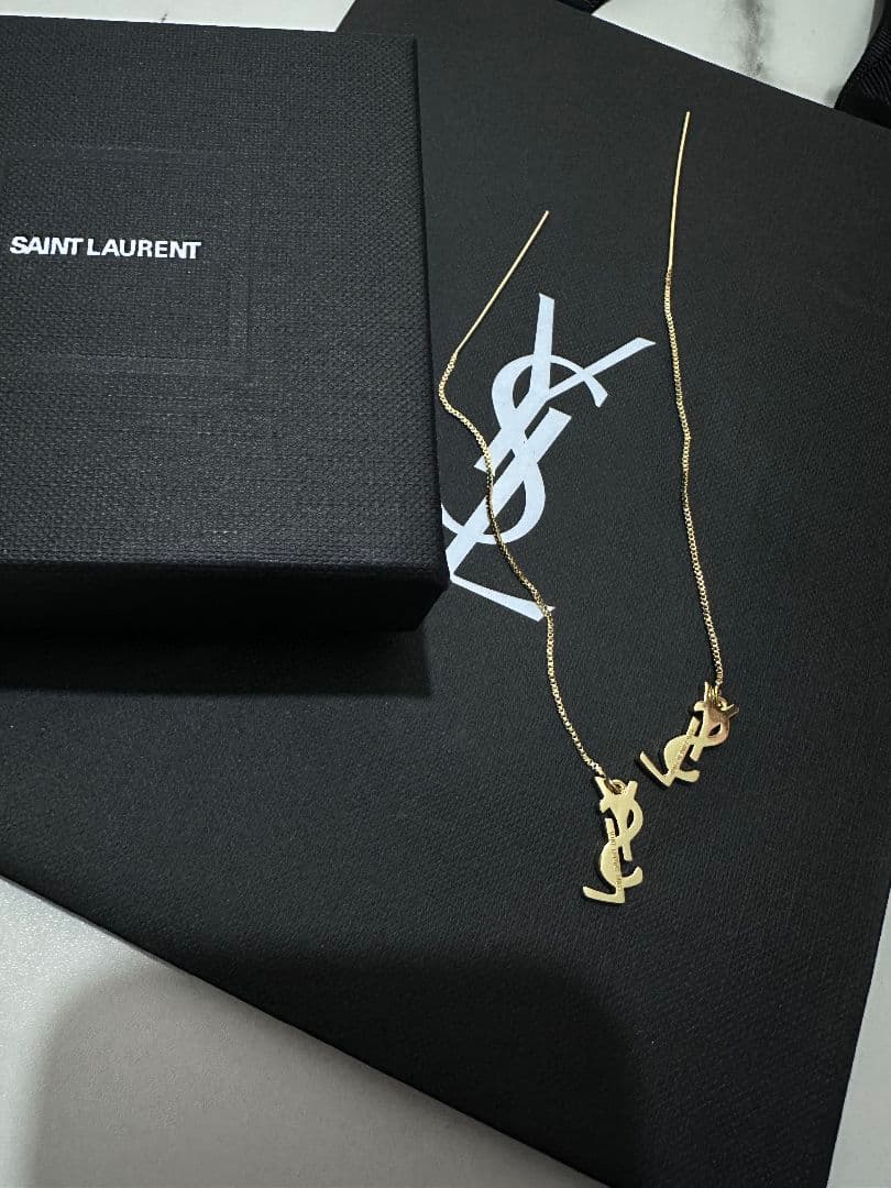 SAINT LAURENT ピアス ゴールド