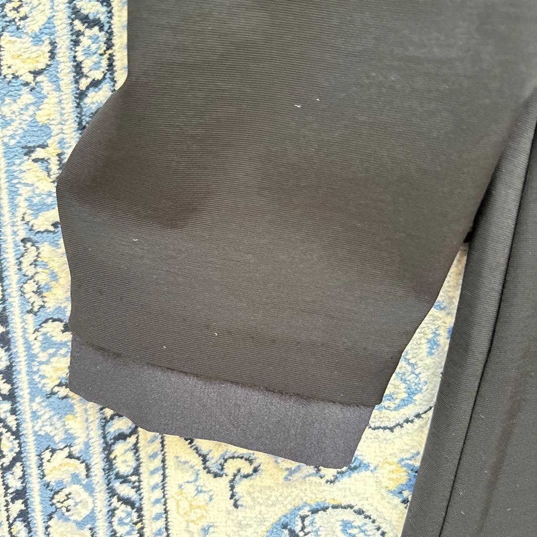 新品タグ付　LANVIN en Bleu 襟付き黒ワンピース 38