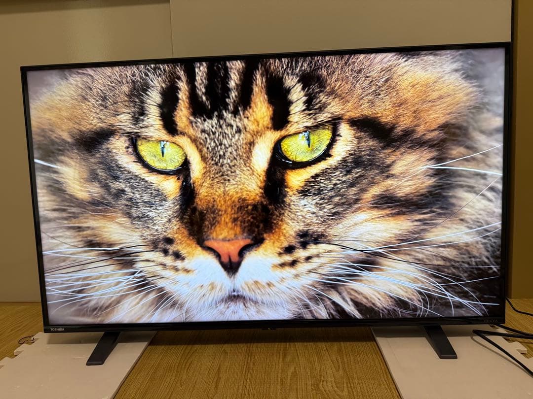 美品東芝REGZA 43C350X 43型2022年製⭕️上地BS/CS動画テレビ