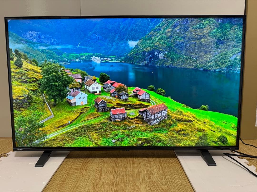 美品東芝REGZA 43C350X 43型2022年製⭕️上地BS/CS動画テレビ