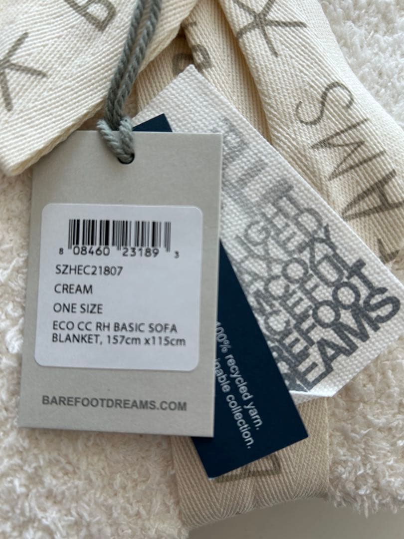 ☆新品☆ベアフットドリームス　ブランケット　ロンハーマン別注　刺繍入り