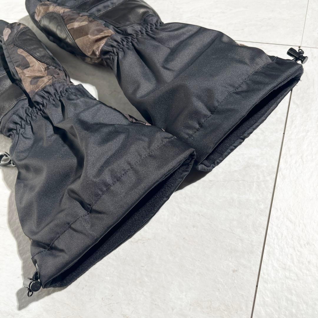 【極美品】 モンクレール 防寒 迷彩柄 手袋 グローブ Lサイズ