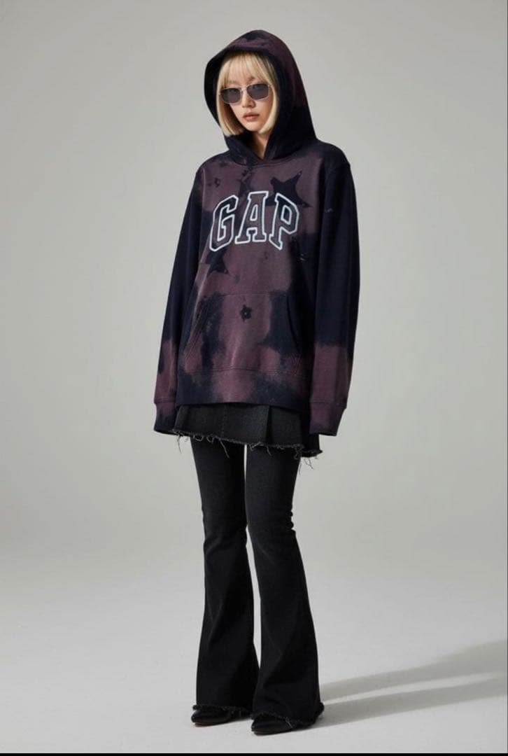 レア星GAPパンクロックy2kパーカー　平成ギャルNANAストリートゴシック古着