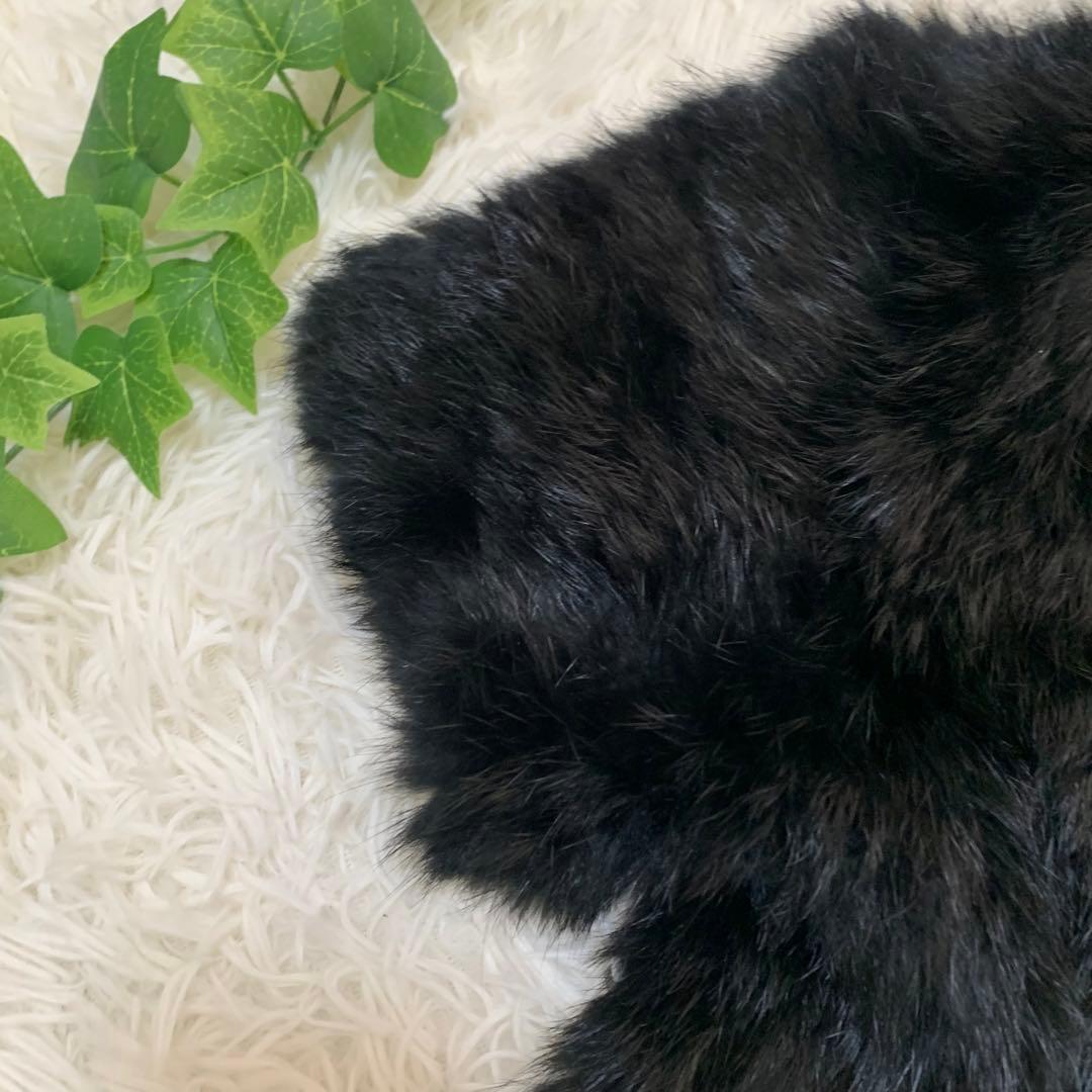 新品タグ付き⭐︎【ヒロココシノ】ショール　ティペット　ラビット　シルク100%