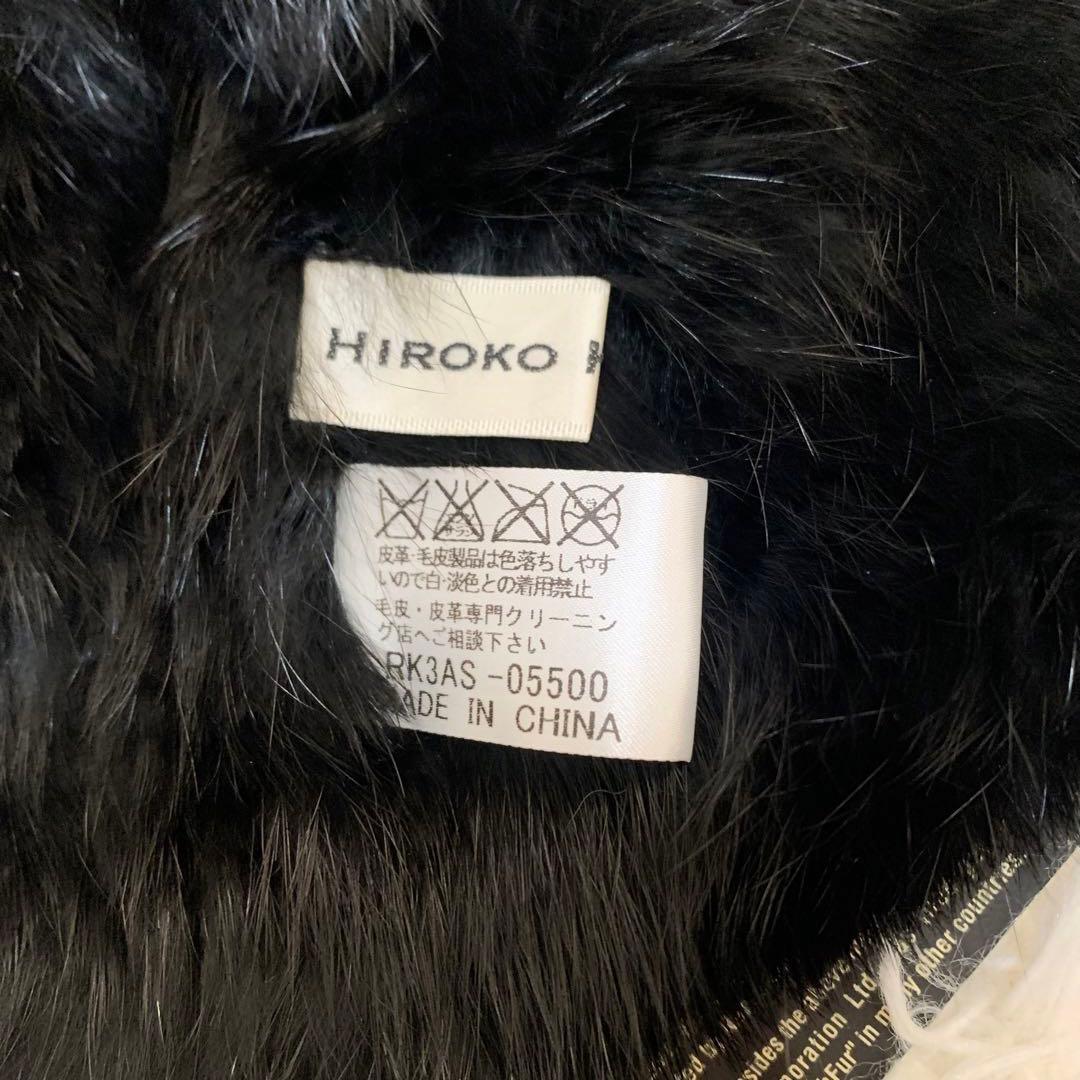 新品タグ付き⭐︎【ヒロココシノ】ショール　ティペット　ラビット　シルク100%