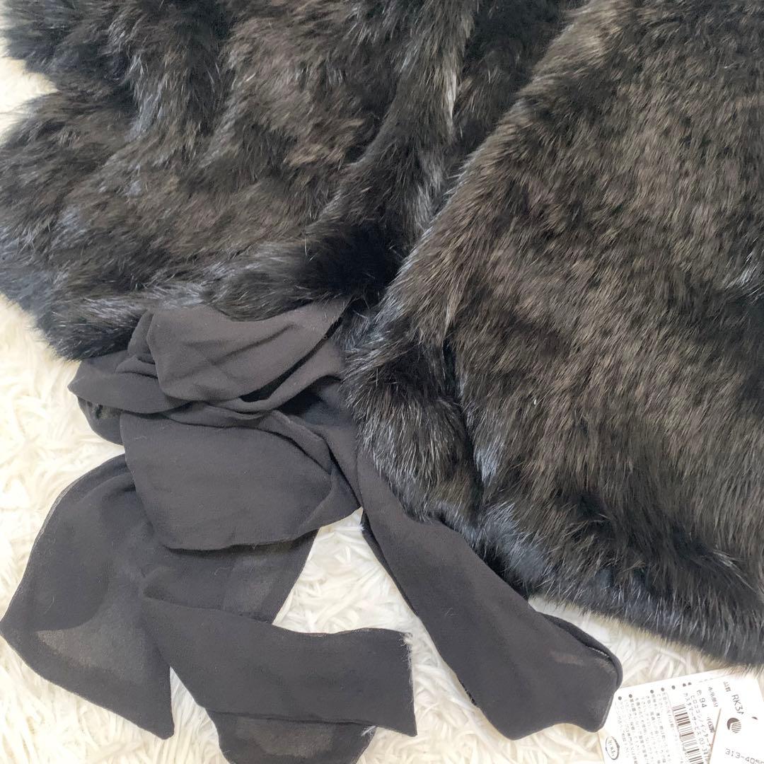 新品タグ付き⭐︎【ヒロココシノ】ショール　ティペット　ラビット　シルク100%