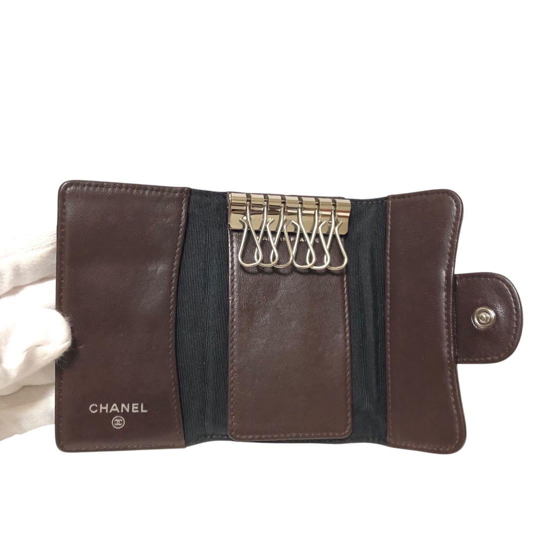 【美品】CHANEL シャネル　マトラッセ　キーケース　6連