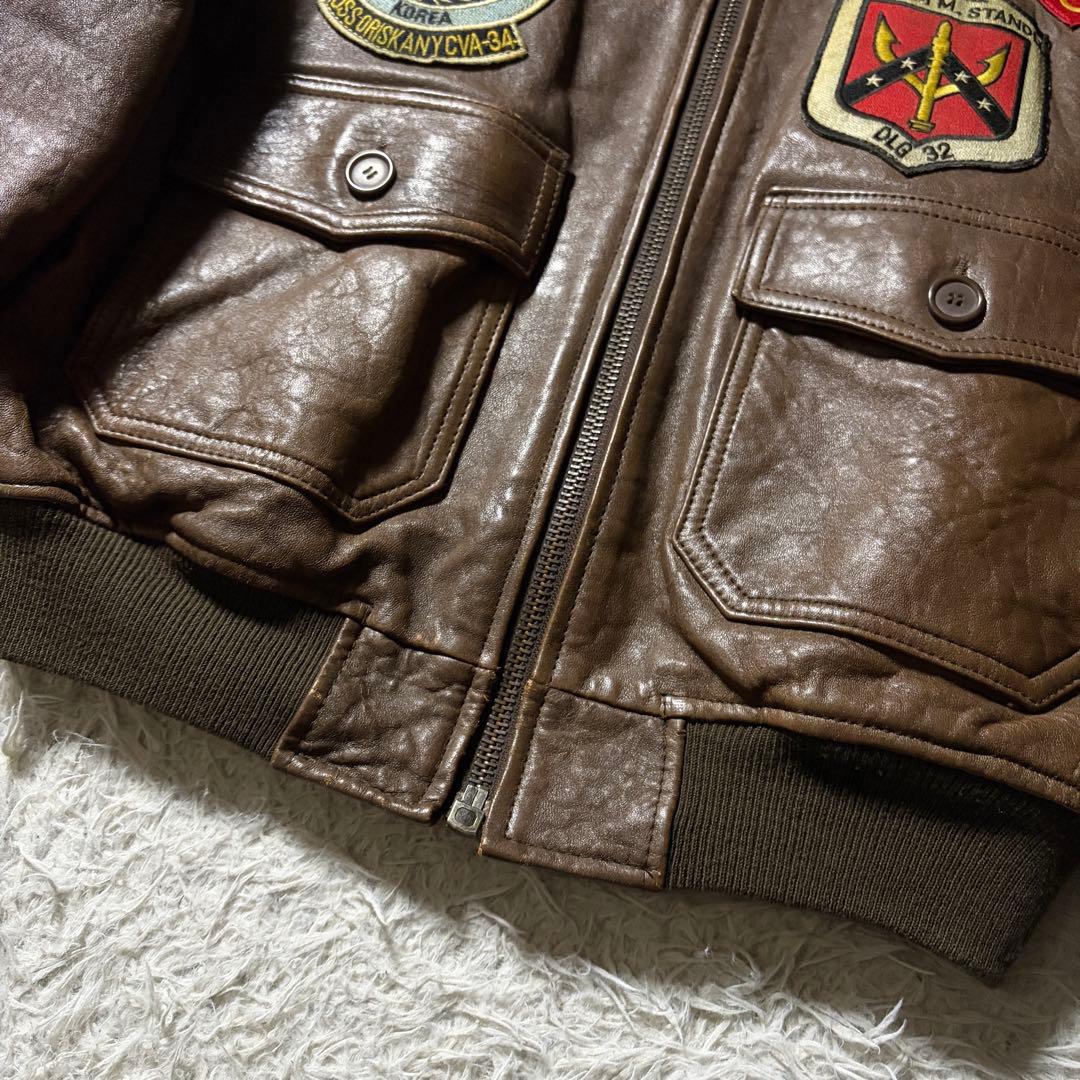 s*d様 【雰囲気抜群】AVIREXフライトジャケット G-1 トップガン　US