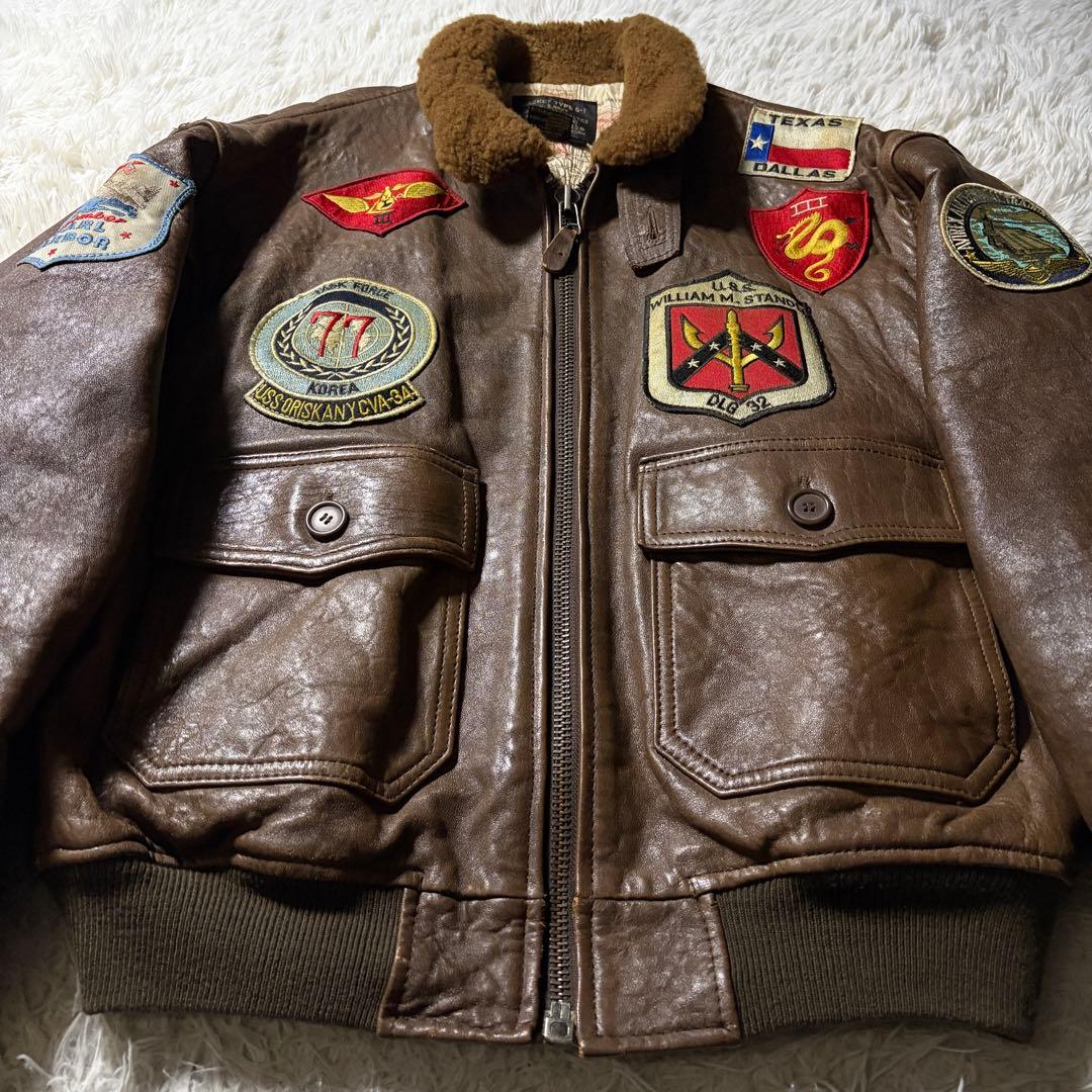 s*d様 【雰囲気抜群】AVIREXフライトジャケット G-1 トップガン　US