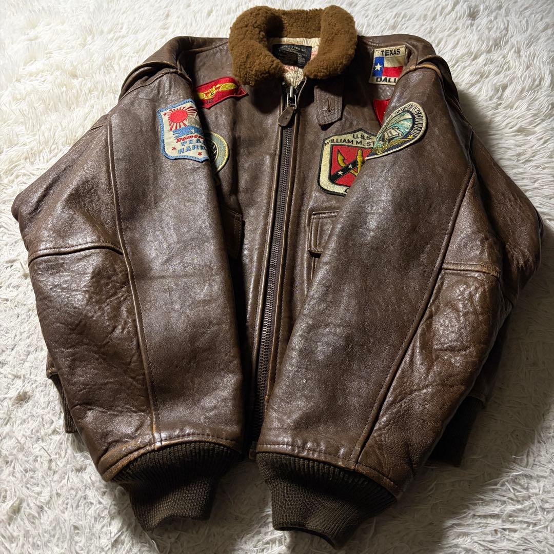 s*d様 【雰囲気抜群】AVIREXフライトジャケット G-1 トップガン　US