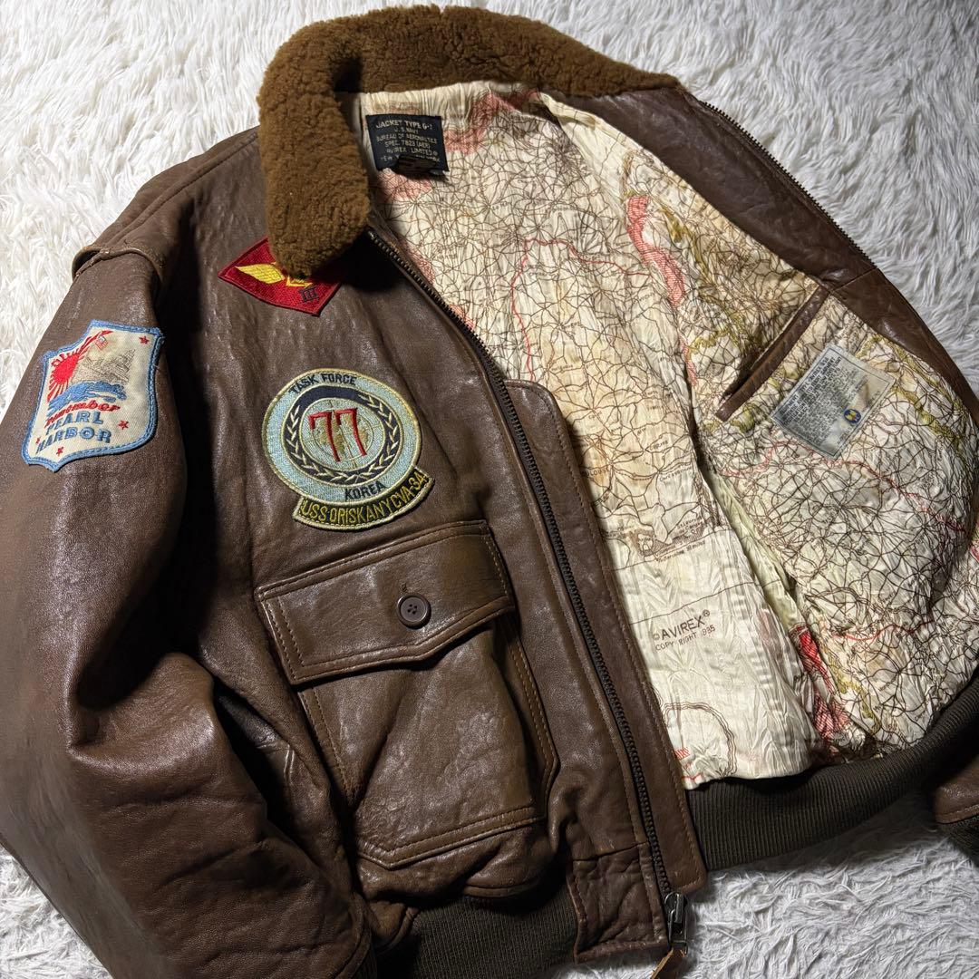 s*d様 【雰囲気抜群】AVIREXフライトジャケット G-1 トップガン　US