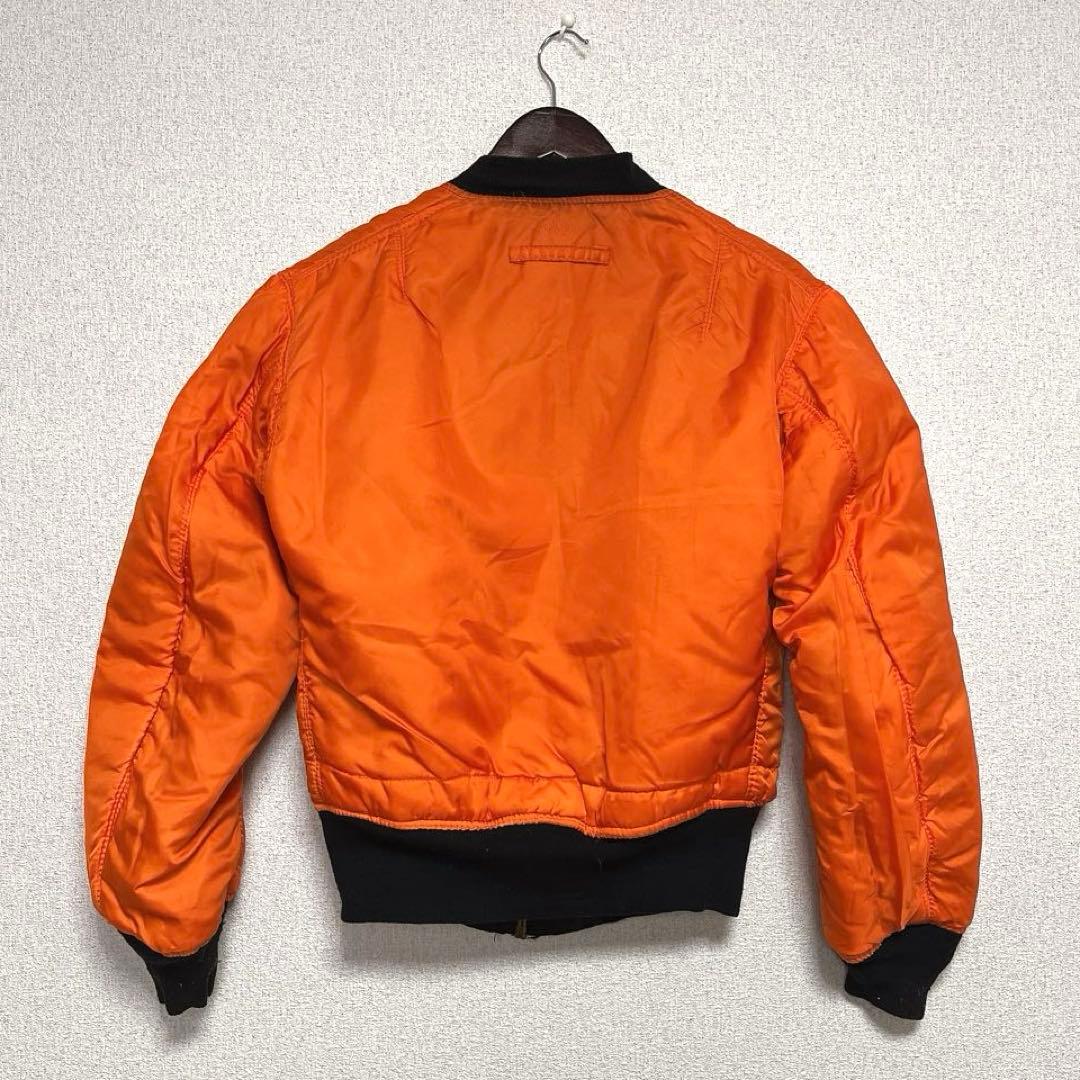 90s USA製 ALPHA INDUSTRIES MA-1 ブラック S