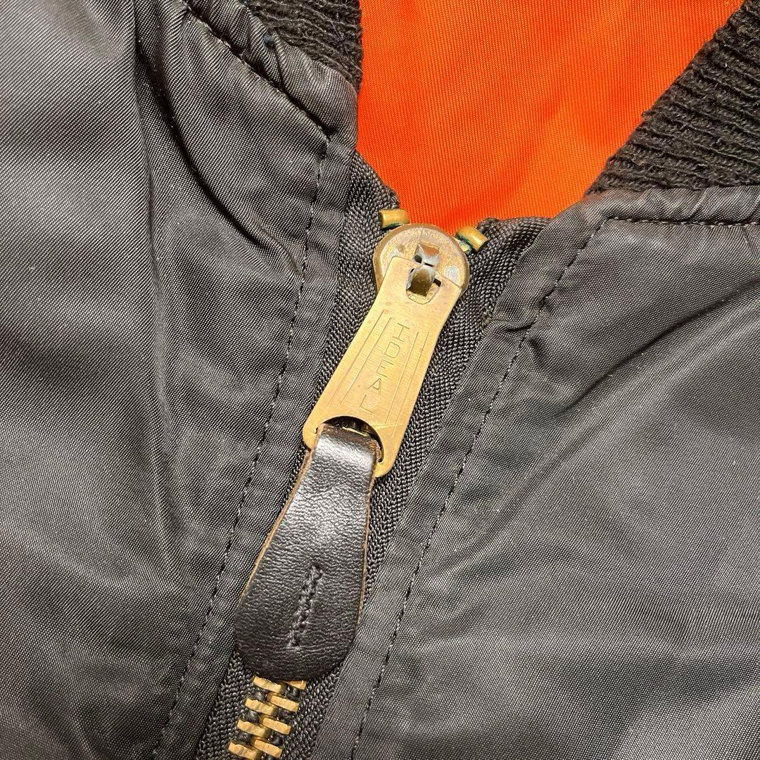 90s USA製 ALPHA INDUSTRIES MA-1 ブラック S