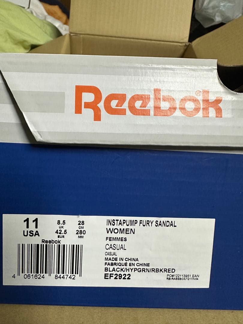 新品未使用！Reebok INSTAPUMP FURY SANDAL