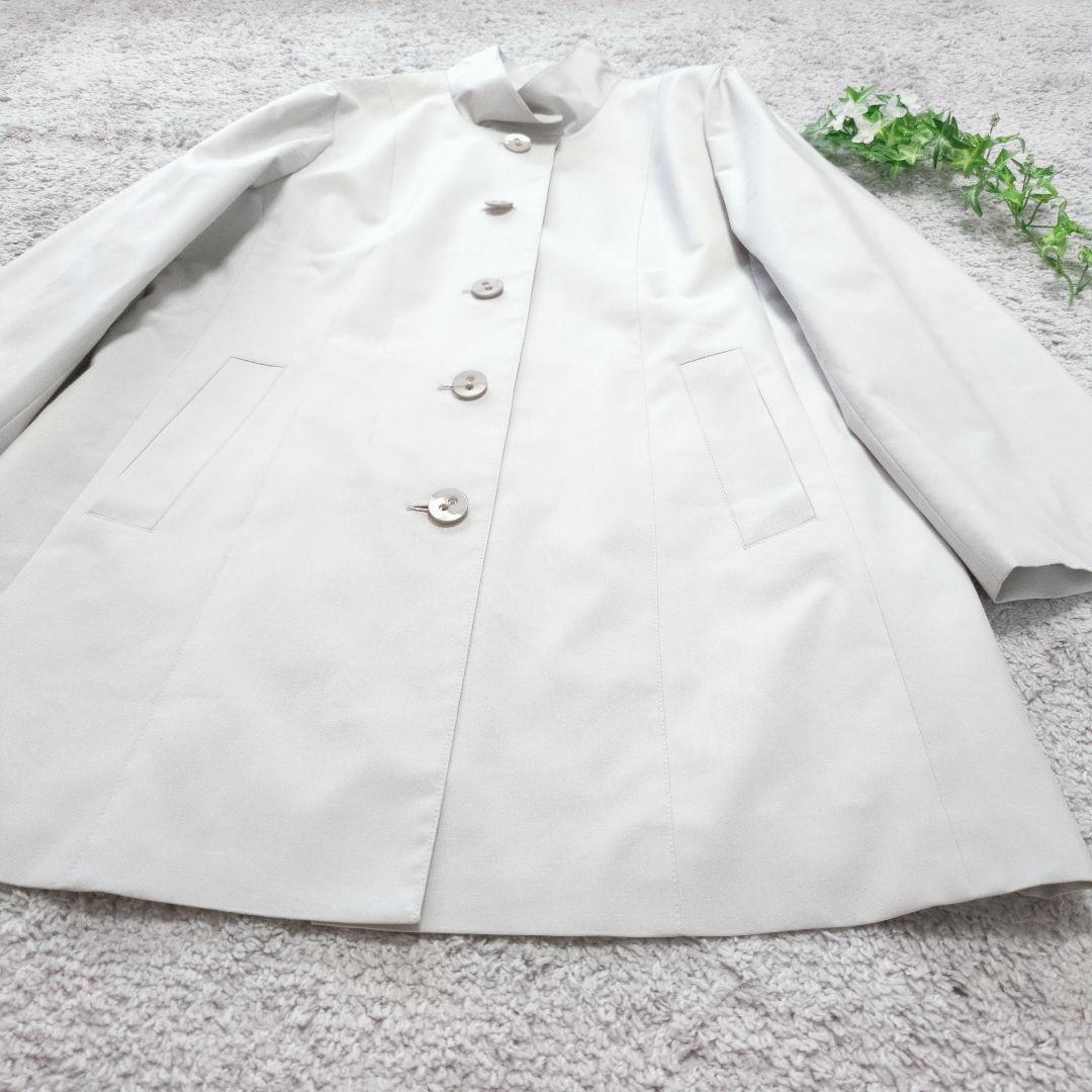 新品未使用品　レリアン　スタンドカラーコート　スプリング　薄手　М　4330