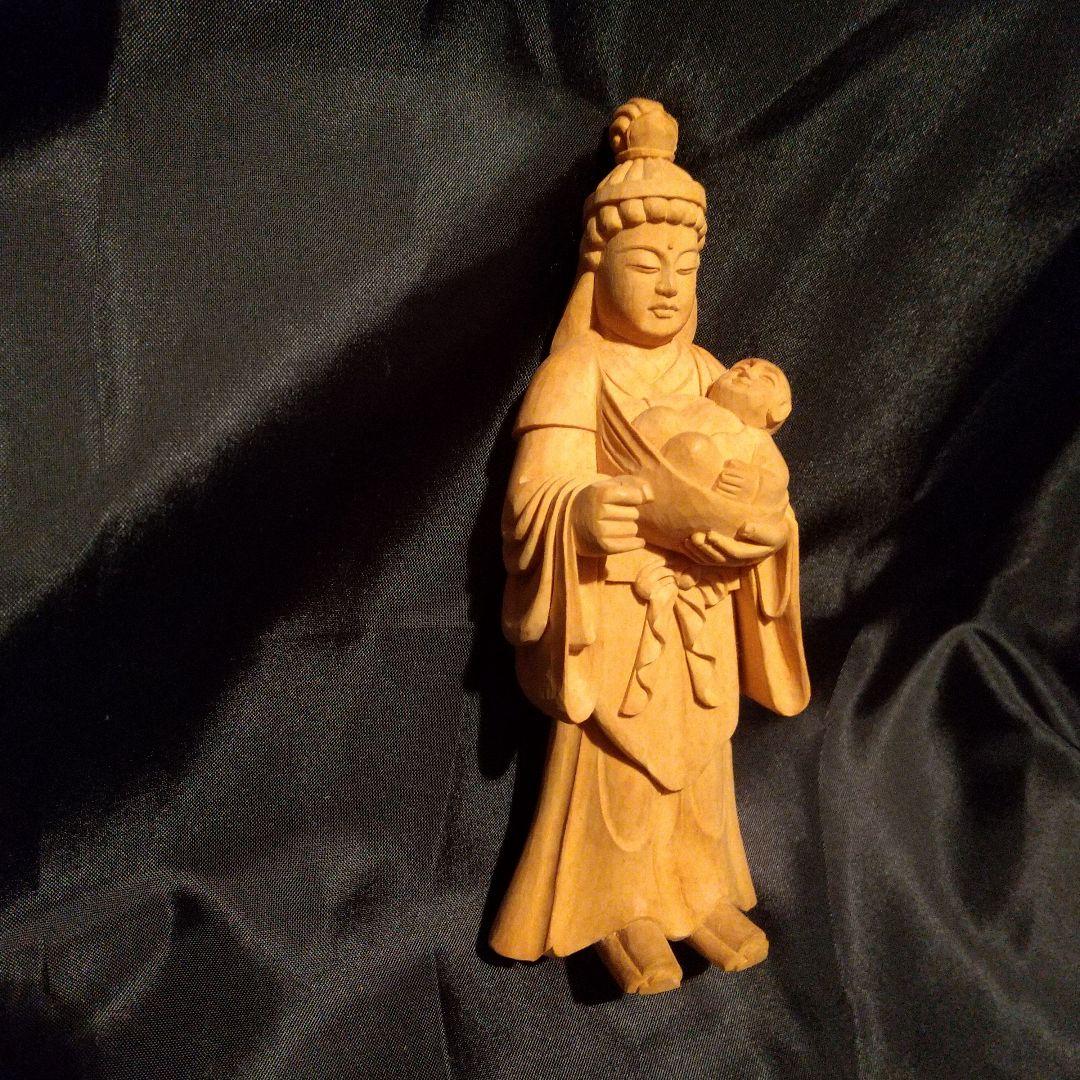 128000円■高級柘植仏像■A3 大黒天 大日如来 鬼子母神 弥勒菩薩 立像