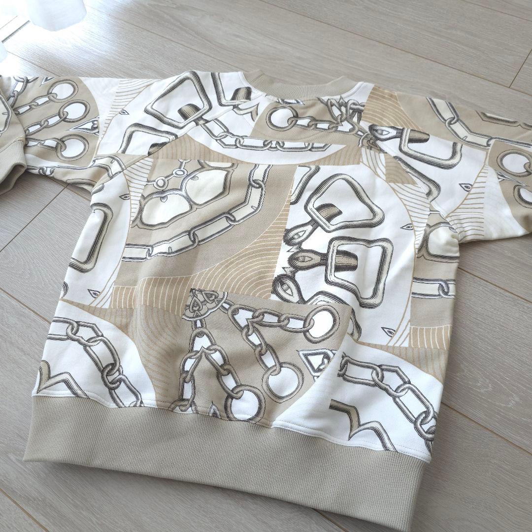 未使用【エルメス】スウェット シャツ カレイドスコープ エフェクト　36