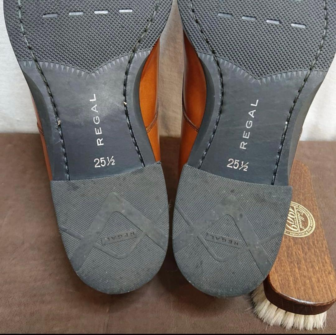 リーガル REGAL 32MR ダブルモンク、ブラウン 日本製