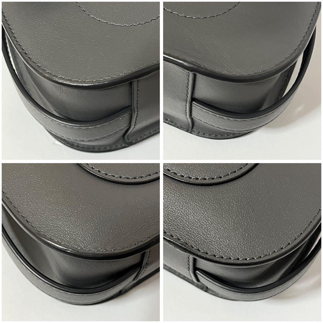 極美品✨現行モデル✨フルラ　フロー　2way ショルダーバッグ　レザー　グレー