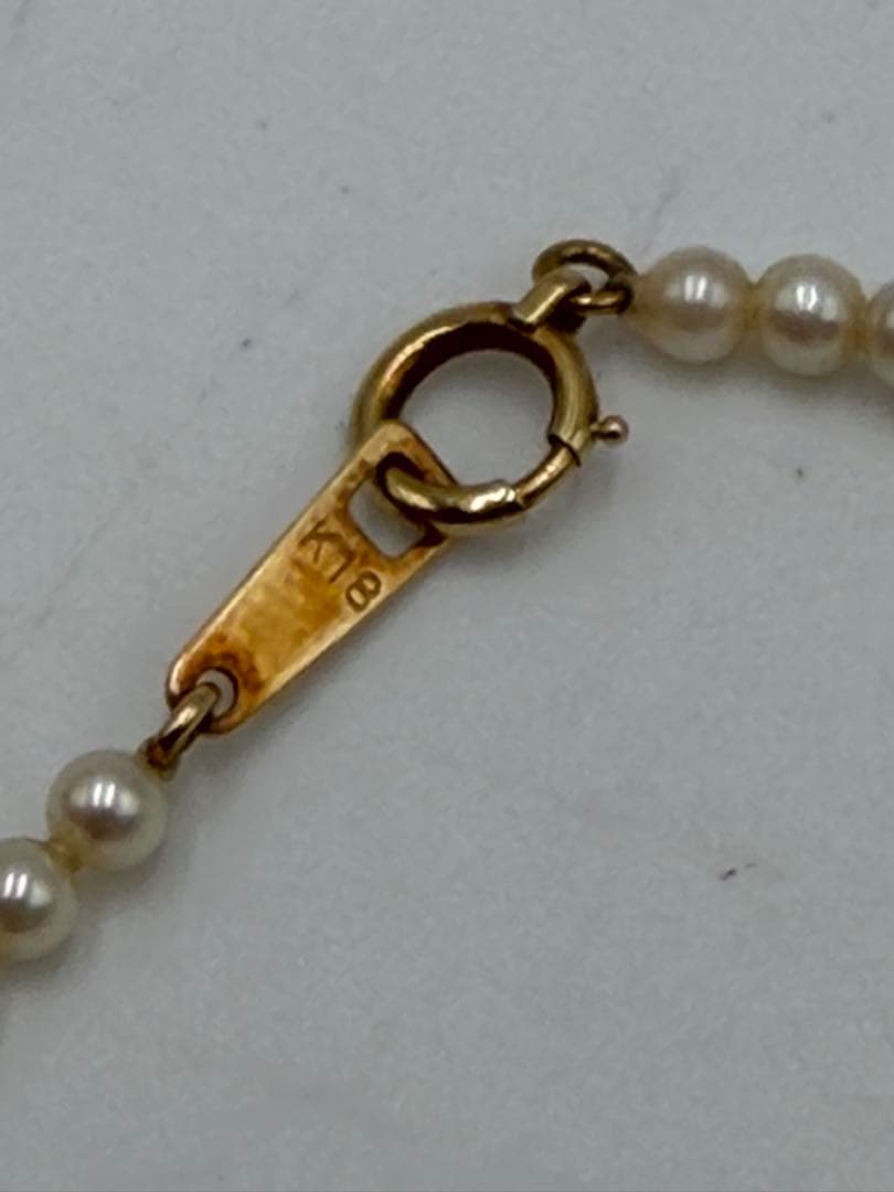 TASAKI 田崎真珠　K18 ベビーパール　ネックレス　約42cm