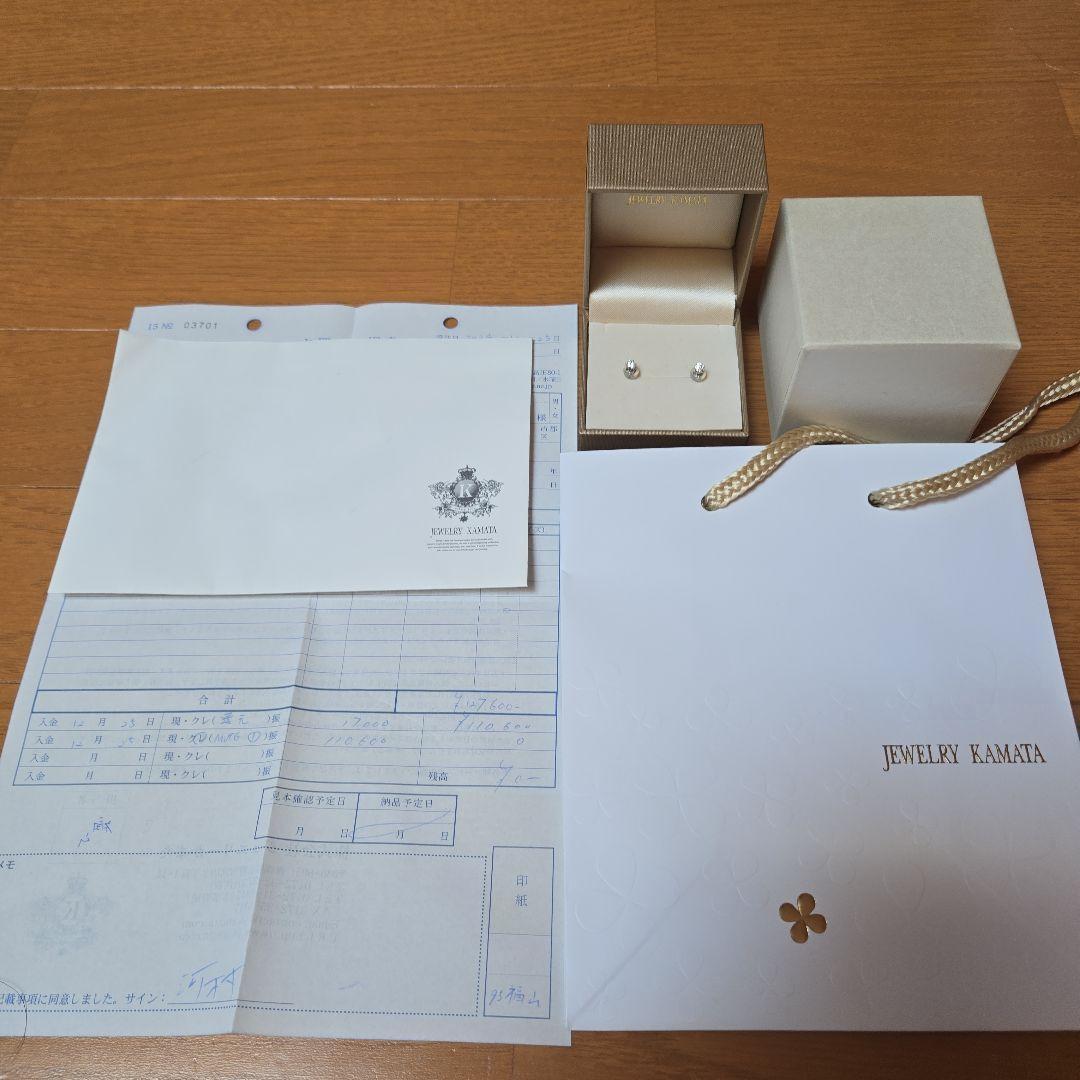 3*3様 ダイヤモンド　プラチナ　ピアス