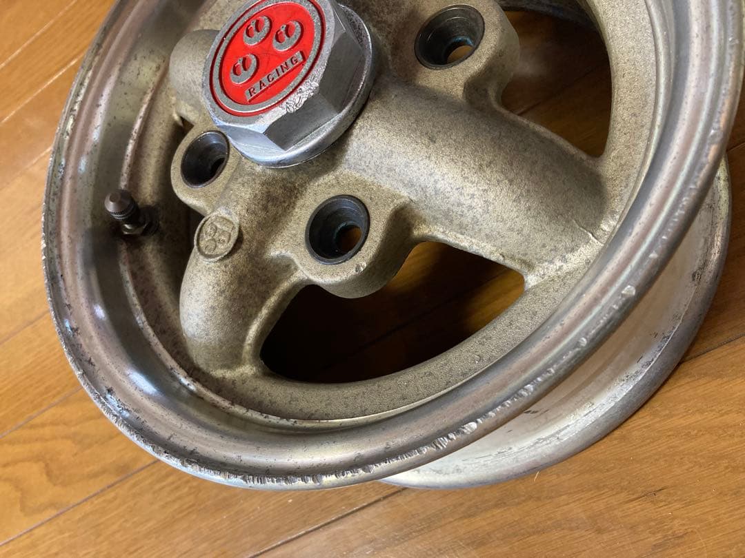 ワタナベ4s 10インチアルミホイール PCD110 2本センターキャップ付き